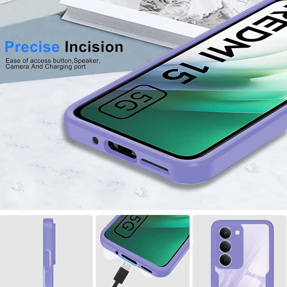 Techsuit ColorVerse 360 Series - θήκη για Xiaomi Redmi 15 / 15C 4G - Πολύχρωμο 3