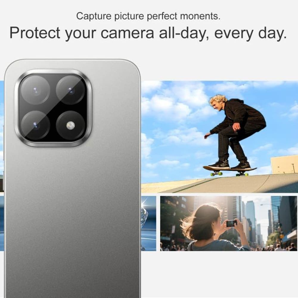 Techsuit - Ολοκληρωμένο Γυαλί Φακού - Xiaomi 15t Pro - Μαύρο 5