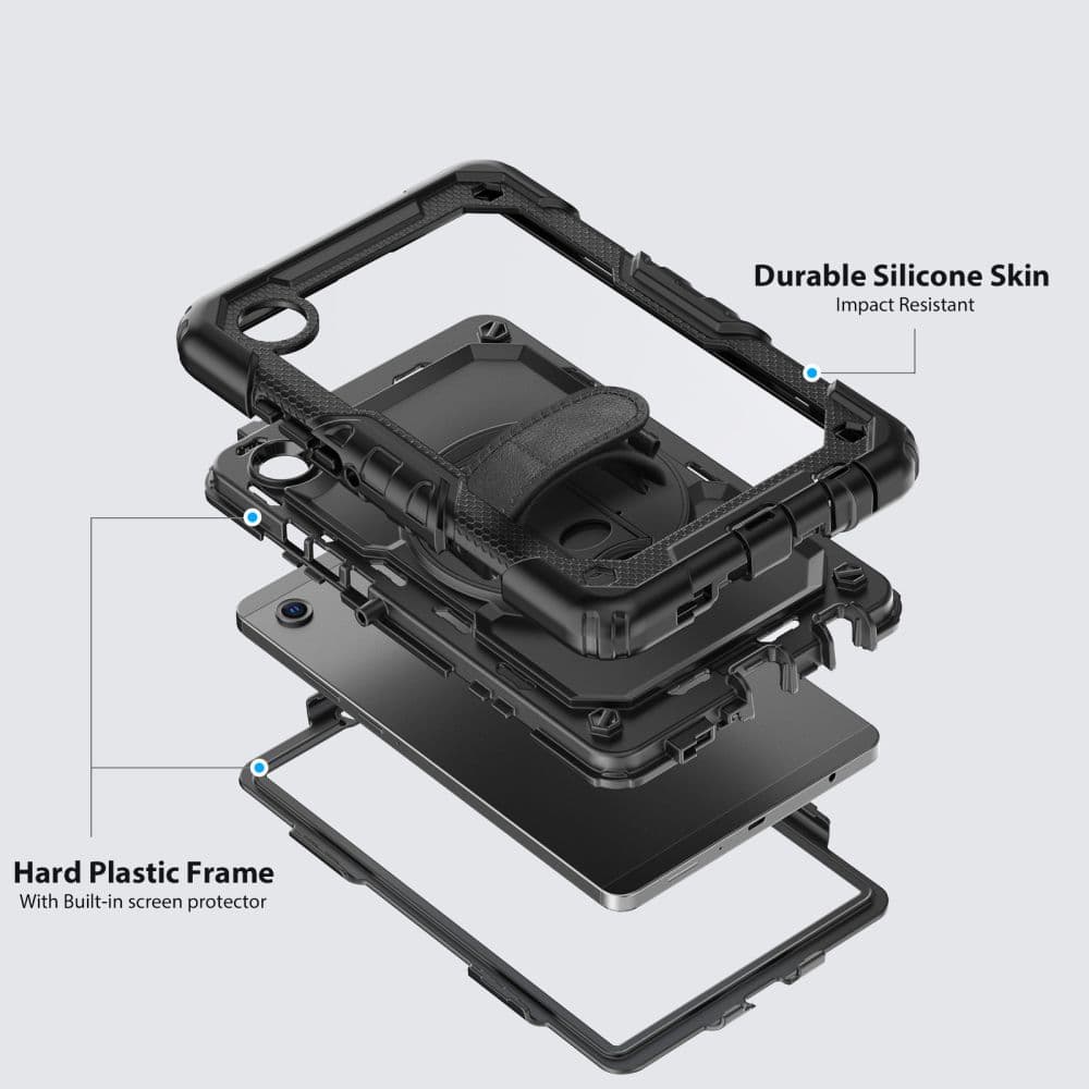 Tech-Protect Solid Θηκη Για Galaxy Tab A9 / A11 8.7 X110 / X115 / X133 / X135 Μαυρη 5