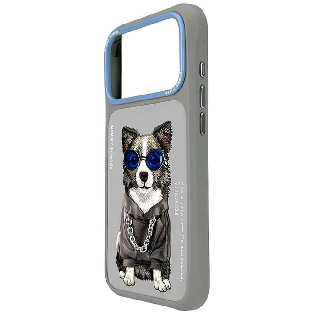 Nimmy Glasses Cool Dog - θήκη για Apple iPhone 17 Pro Max - Γκρι 3