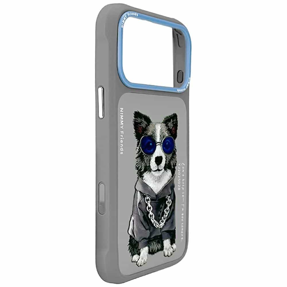 Nimmy Glasses Cool Dog - θήκη για Apple iPhone 17 Pro Max - Γκρι 6