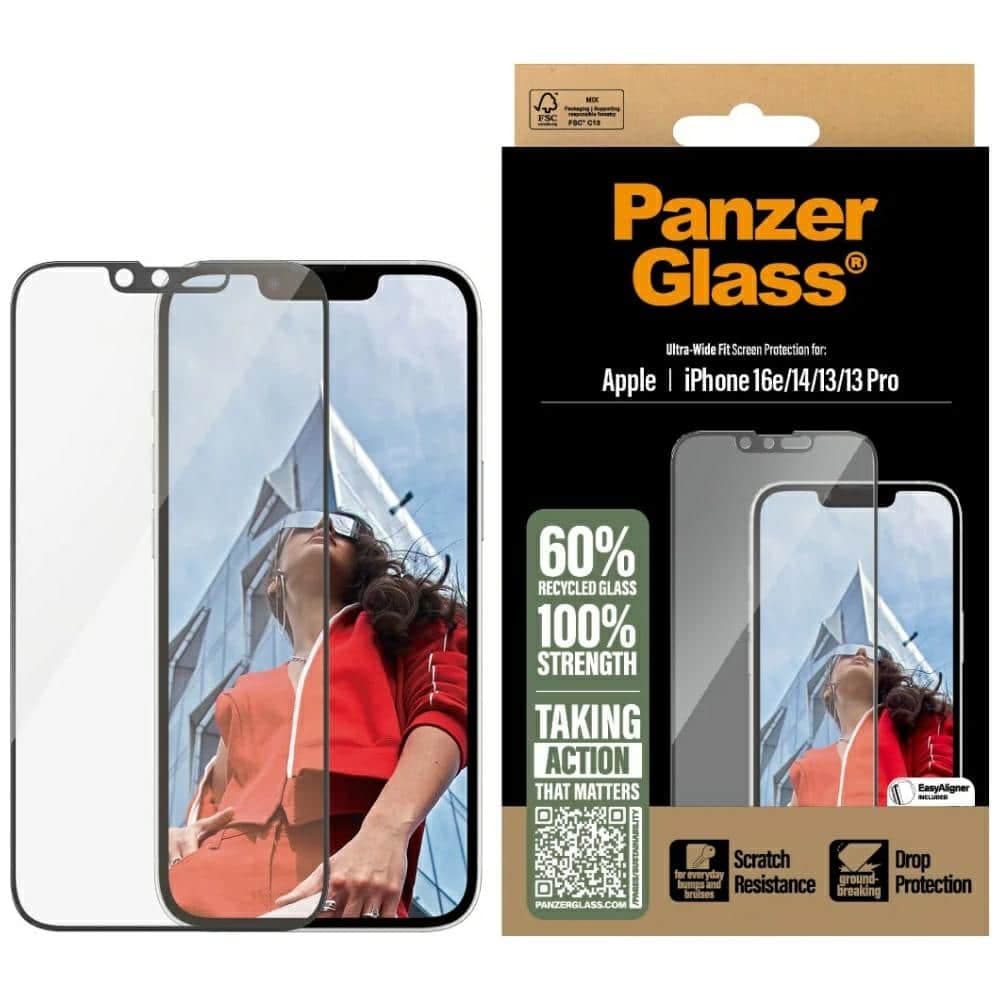Προστατευτικό Γυαλί Panzerglass Ultra-Wide Fit Για iPhone 16e/14/13/13 Pro