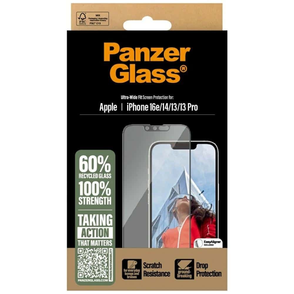 Προστατευτικό Γυαλί Panzerglass Ultra-Wide Fit Για iPhone 16e/14/13/13 Pro 4