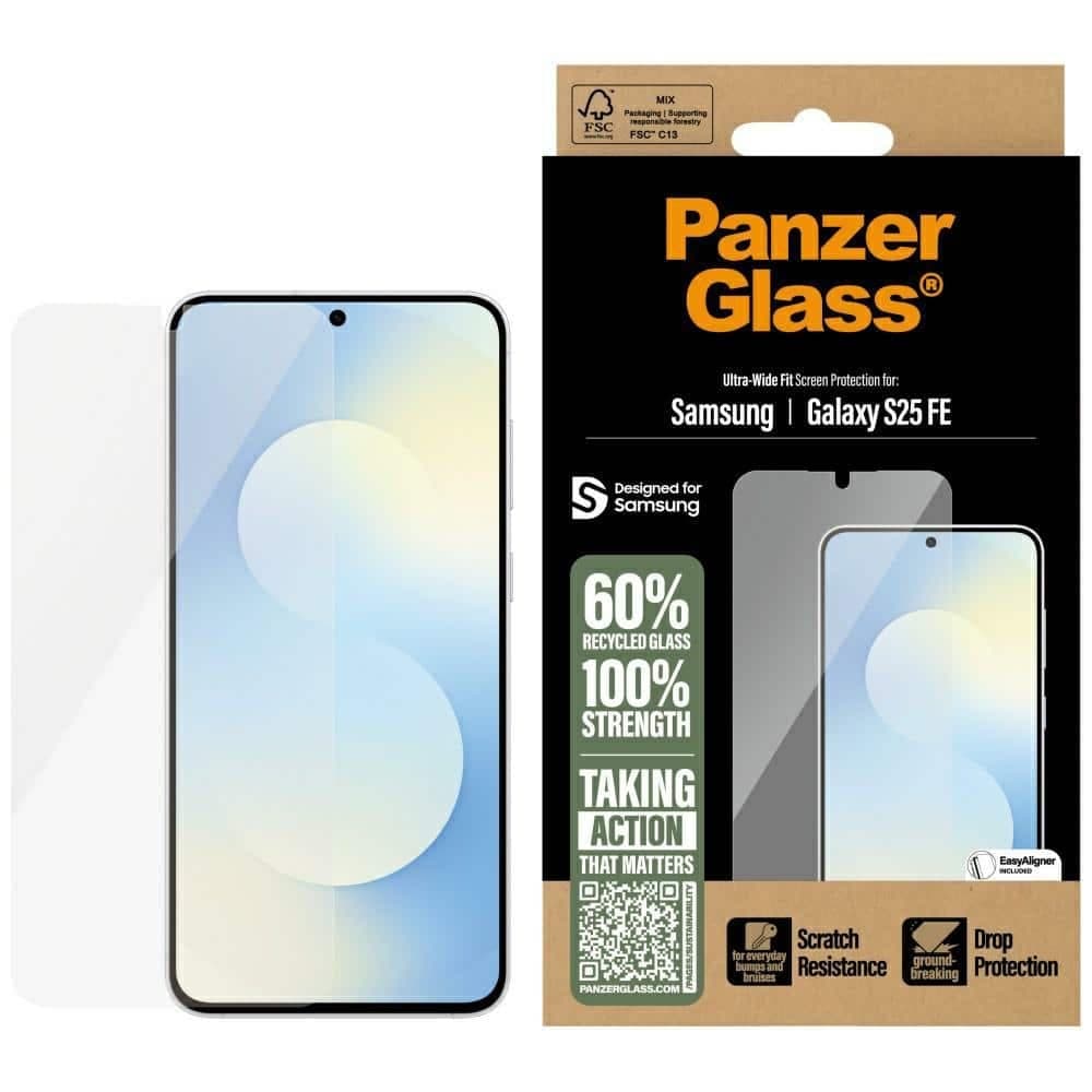 Προστατευτικό Γυαλί Panzerglass Ultra-Wide Fit Για Samsung Galaxy S25 Fe