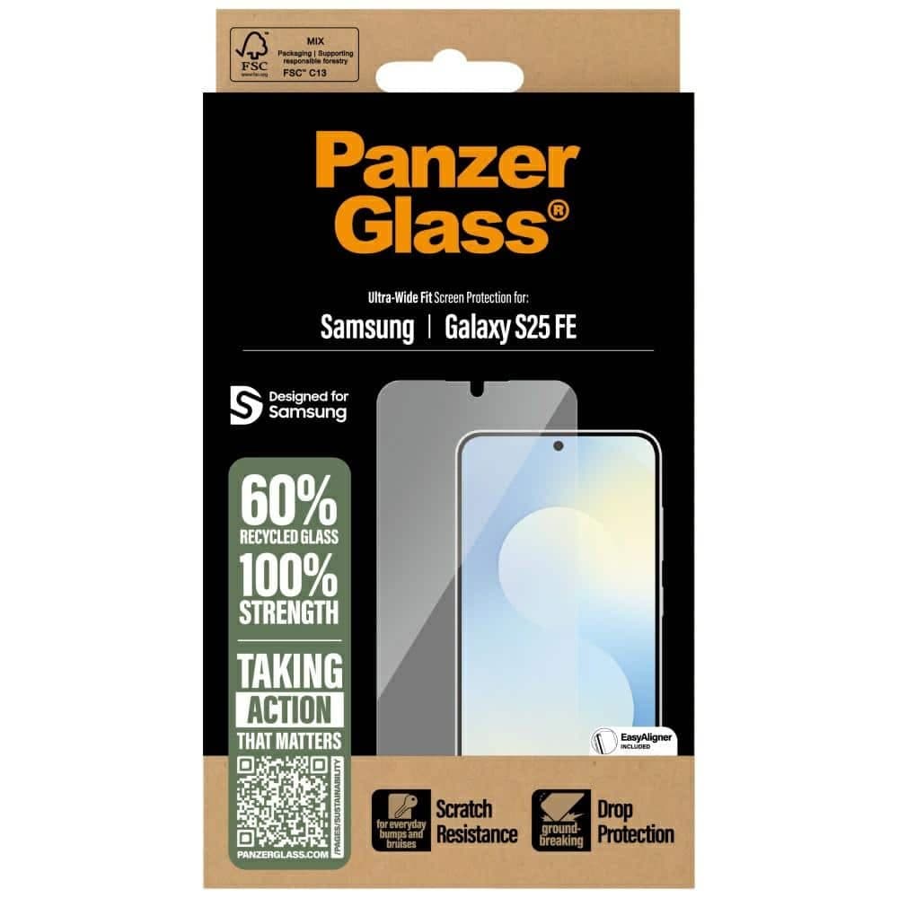Προστατευτικό Γυαλί Panzerglass Ultra-Wide Fit Για Samsung Galaxy S25 Fe 4