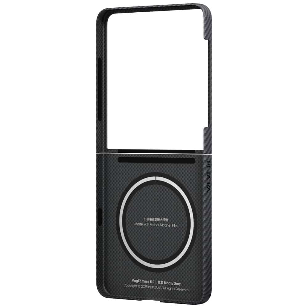 Θήκη Pitaka Ultra-Slim Magsafe Για Samsung Galaxy Z Flip7 Μαύρη Γκρι 3