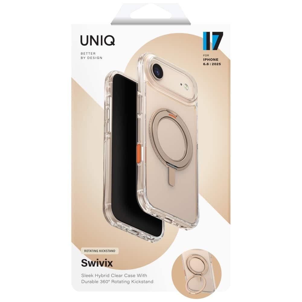 UNIQ Swivix 360° με Ανακλινόμενο Στηρίγμα - θήκη για Apple iPhone Air - Χρυσό 6