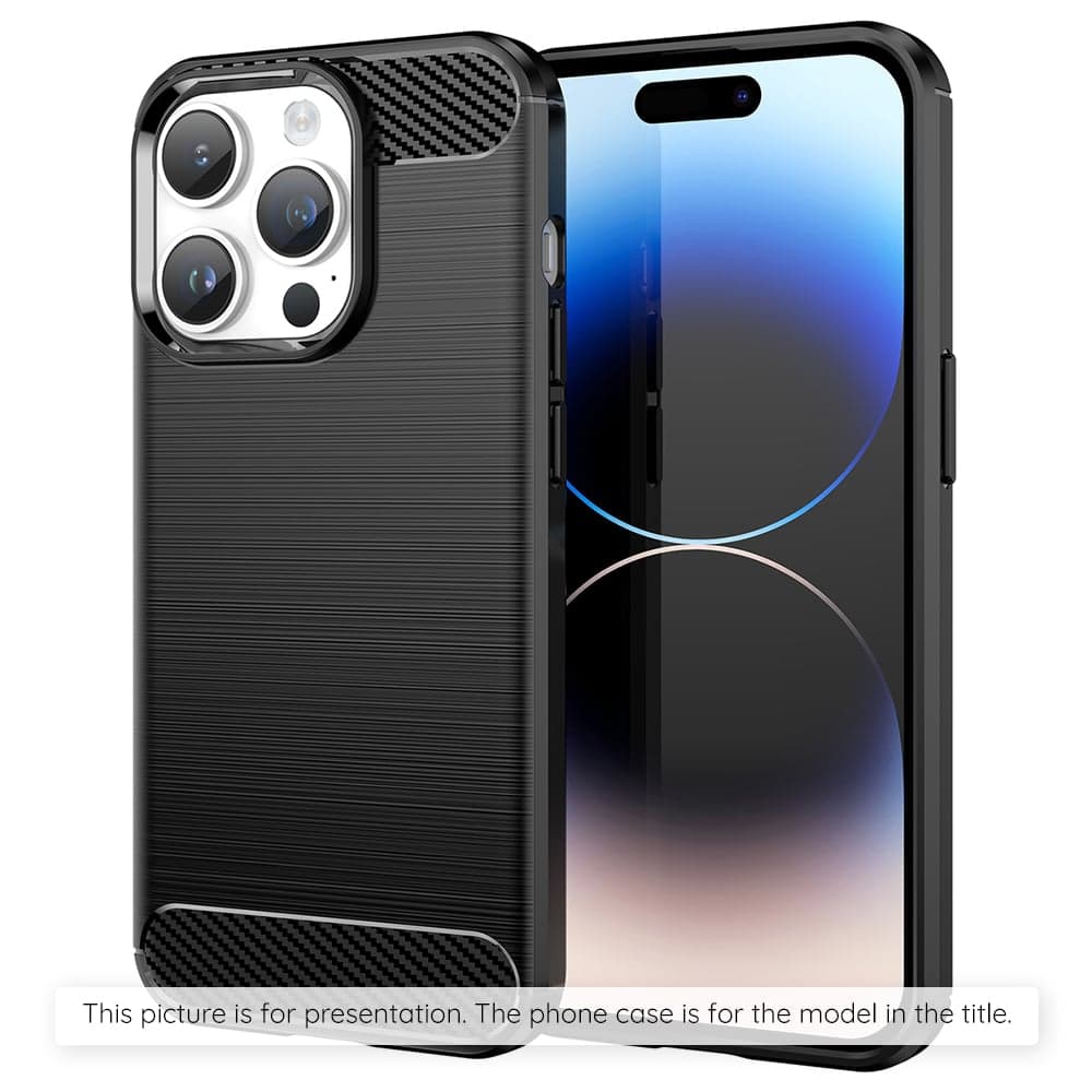 Techsuit Carbon Silicone - θήκη για Xiaomi 17 - Μαύρο