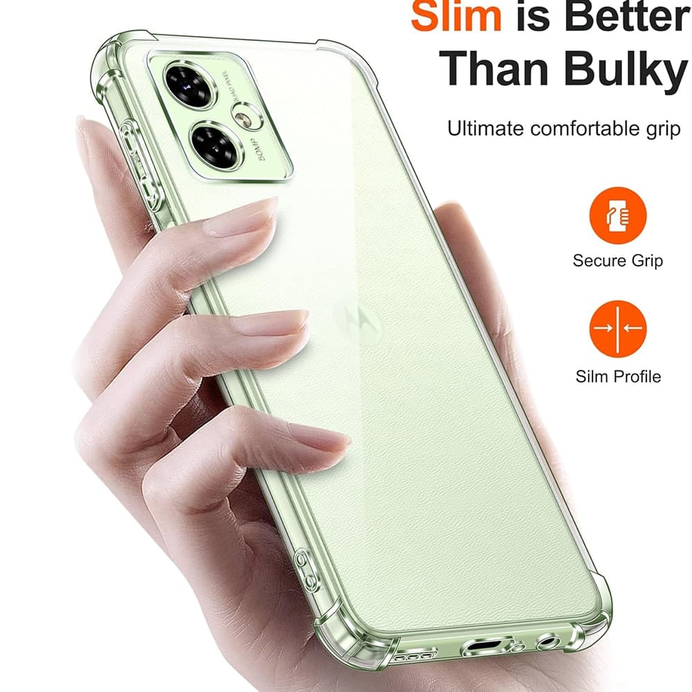 Techsuit Shockproof Clear Silicone - θήκη για Motorola Moto G54 Power - Διάφανο 2