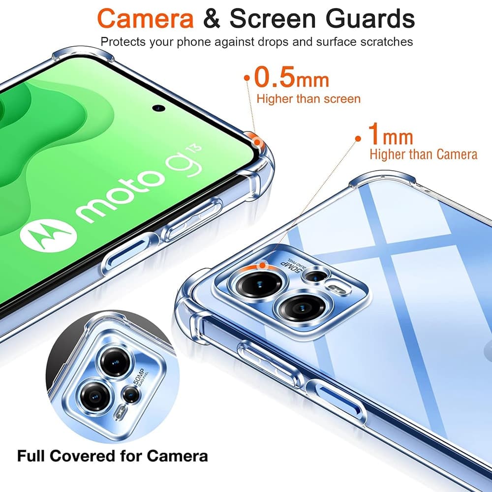 Techsuit Ανθεκτική Διαφανής Σιλικόνη - θήκη για Motorola Moto G24 Power - Διάφανο 6