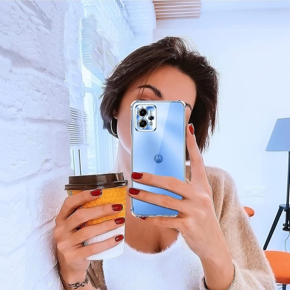 Techsuit Ανθεκτική Διαφανής Σιλικόνη - θήκη για Motorola Moto G24 Power - Διάφανο 3