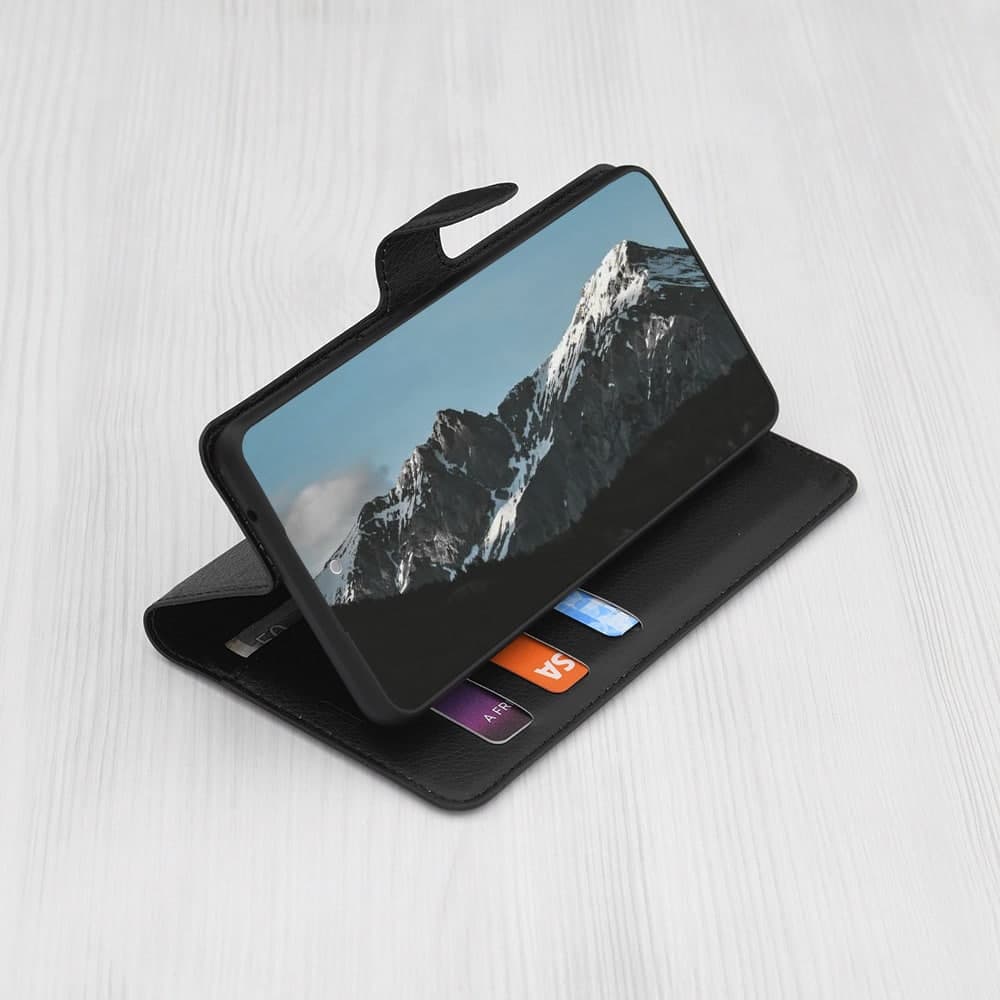 Techsuit Leather Folio - θήκη για Oppo Reno14 / F FS 5G - Μαύρο 2