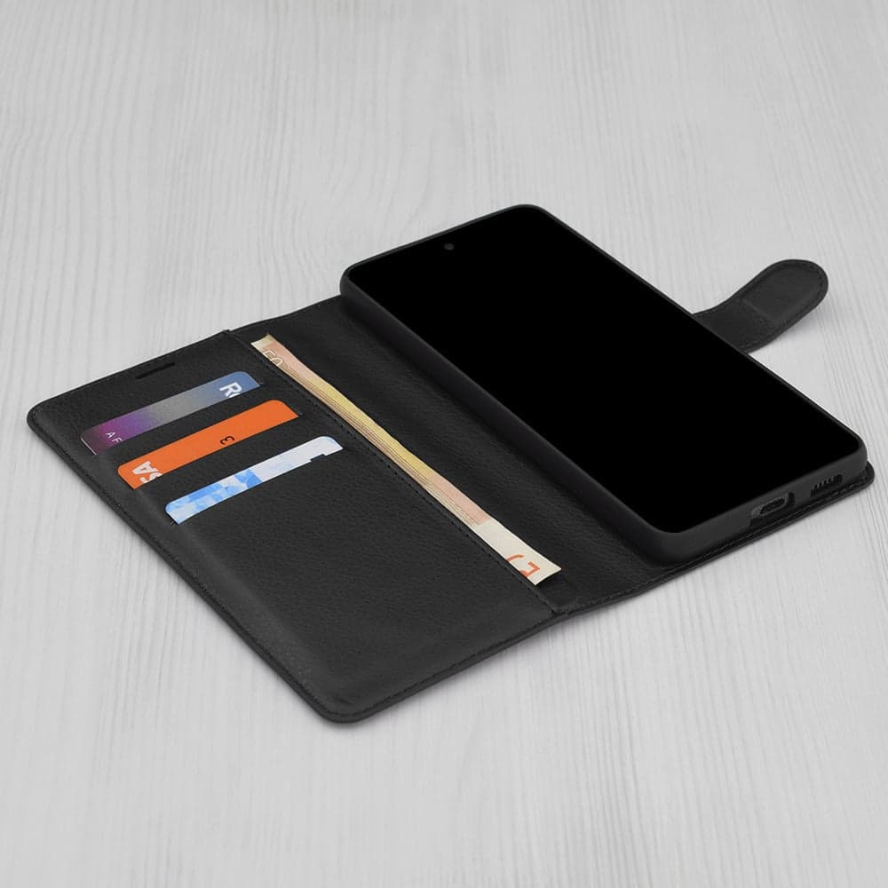 Techsuit Leather Folio - θήκη για Oppo Reno14 / F FS 5G - Μαύρο 3