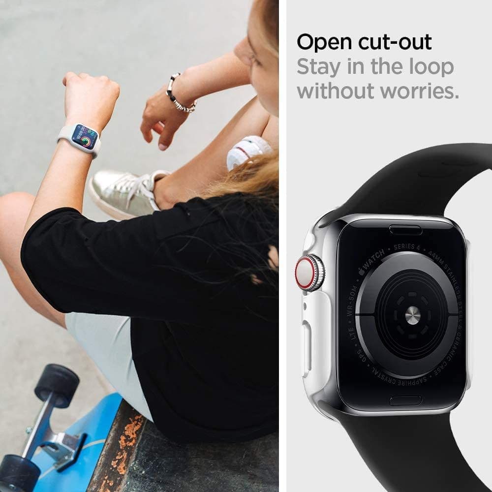 Techsuit - Watchband (W031) - Apple Watch 1/2/3/4/5/6/7/8/9/10/11/SE/SE 2/SE 3 (38/40/41/42mm) - Black 6