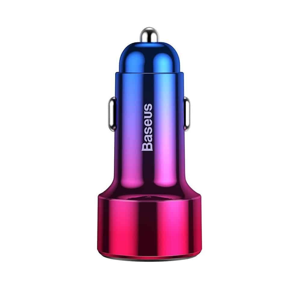 Baseus Magic Car Charger USB + USB-C QC 4.0  PD 45W (Κόκκινο/Μπλε) 6