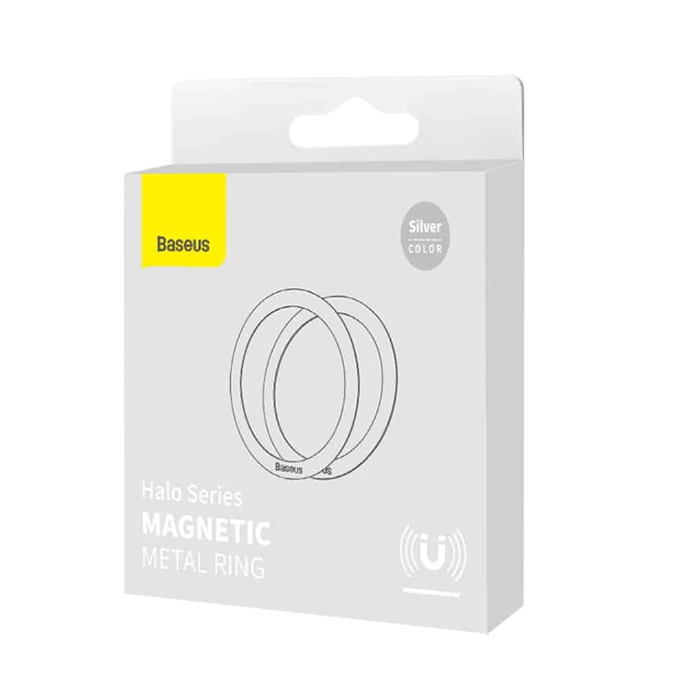 Baseus Halo Series magnetic ring (2 pcs/package) Ασημένιο (PCCH000012) 6