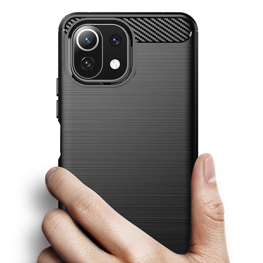 Techsuit Carbon Silicone - Xiaomi Mi 11 Lite 5G / NE null - Μαύρο 2