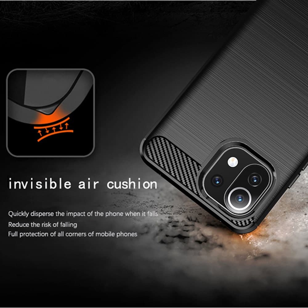 Techsuit Carbon Silicone - Xiaomi Mi 11 Lite 5G / NE null - Μαύρο 3