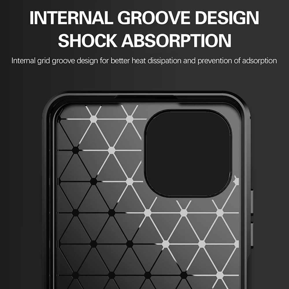 Techsuit Carbon Silicone - Xiaomi Mi 11 Lite 5G / NE null - Μαύρο 5