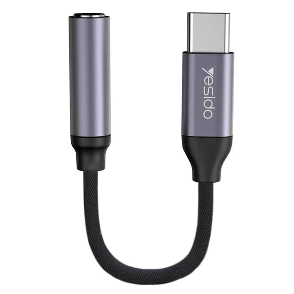 Yesido - Αντάπτορας Ήχου (yau19) - Type-C Σε Jack 3.5mm - Μαύρος