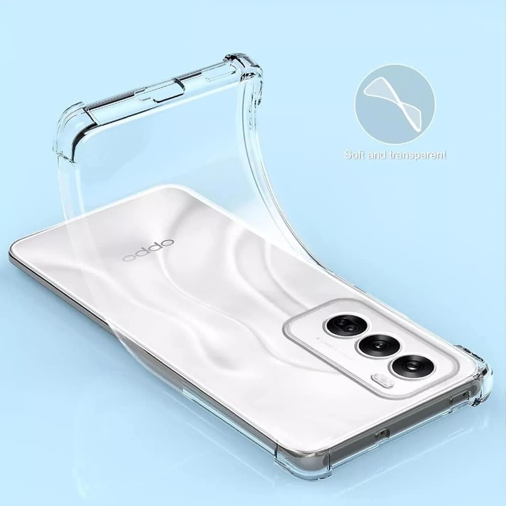 Techsuit Shockproof Clear Silicone - θήκη για Oppo Reno12 Pro - Διάφανο 4