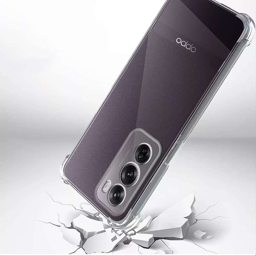 Techsuit Shockproof Clear Silicone - θήκη για Oppo Reno12 Pro - Διάφανο 3