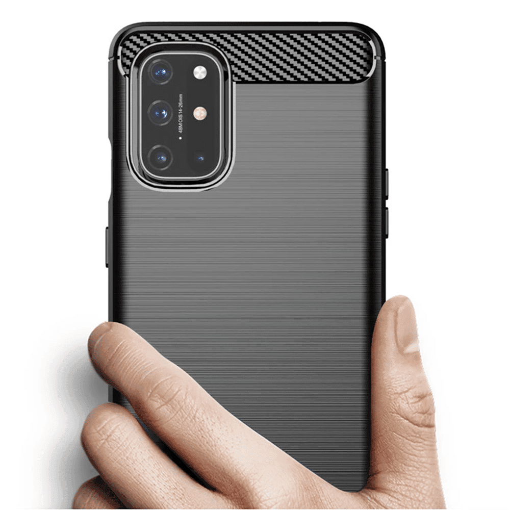 Techsuit Carbon Silicone - Oneplus 8T - Μαύρο 2