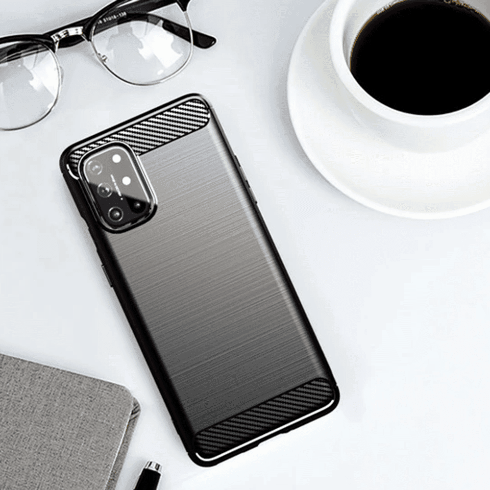 Techsuit Carbon Silicone - Oneplus 8T - Μαύρο 3