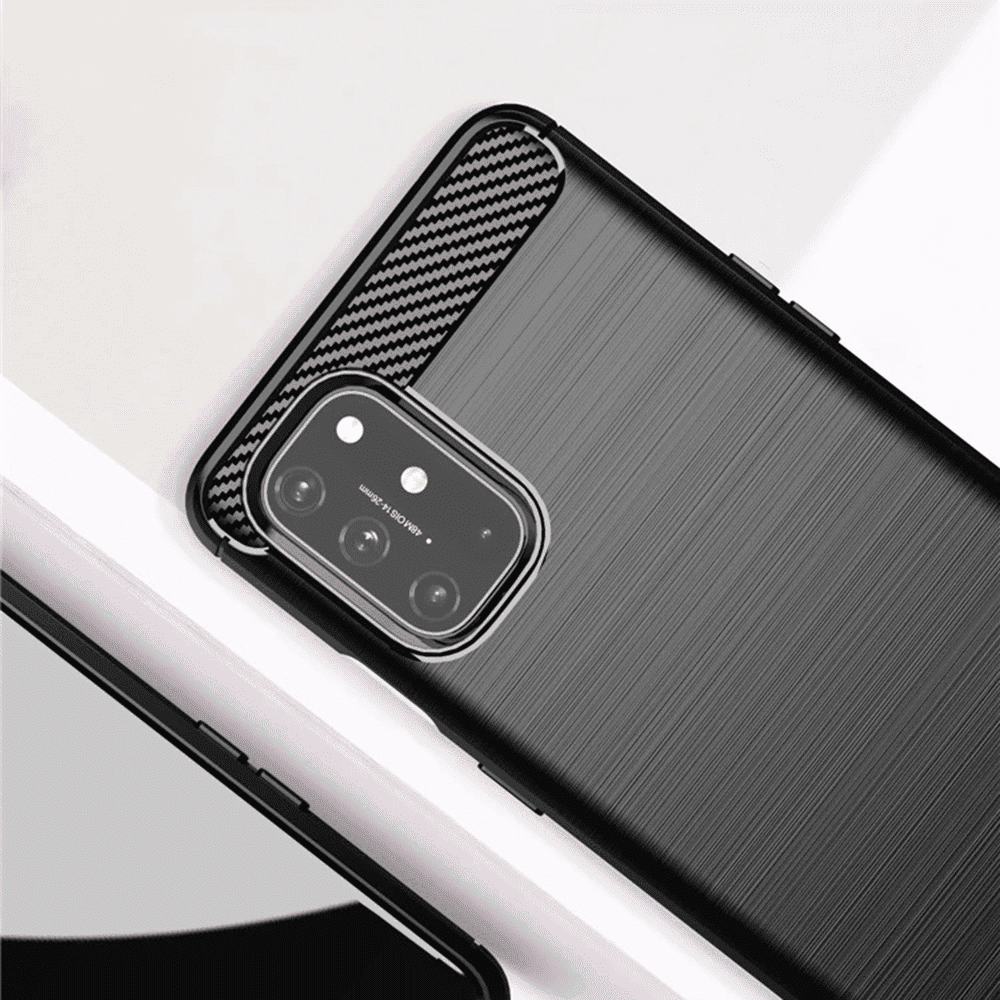 Techsuit Carbon Silicone - Oneplus 8T - Μαύρο 4