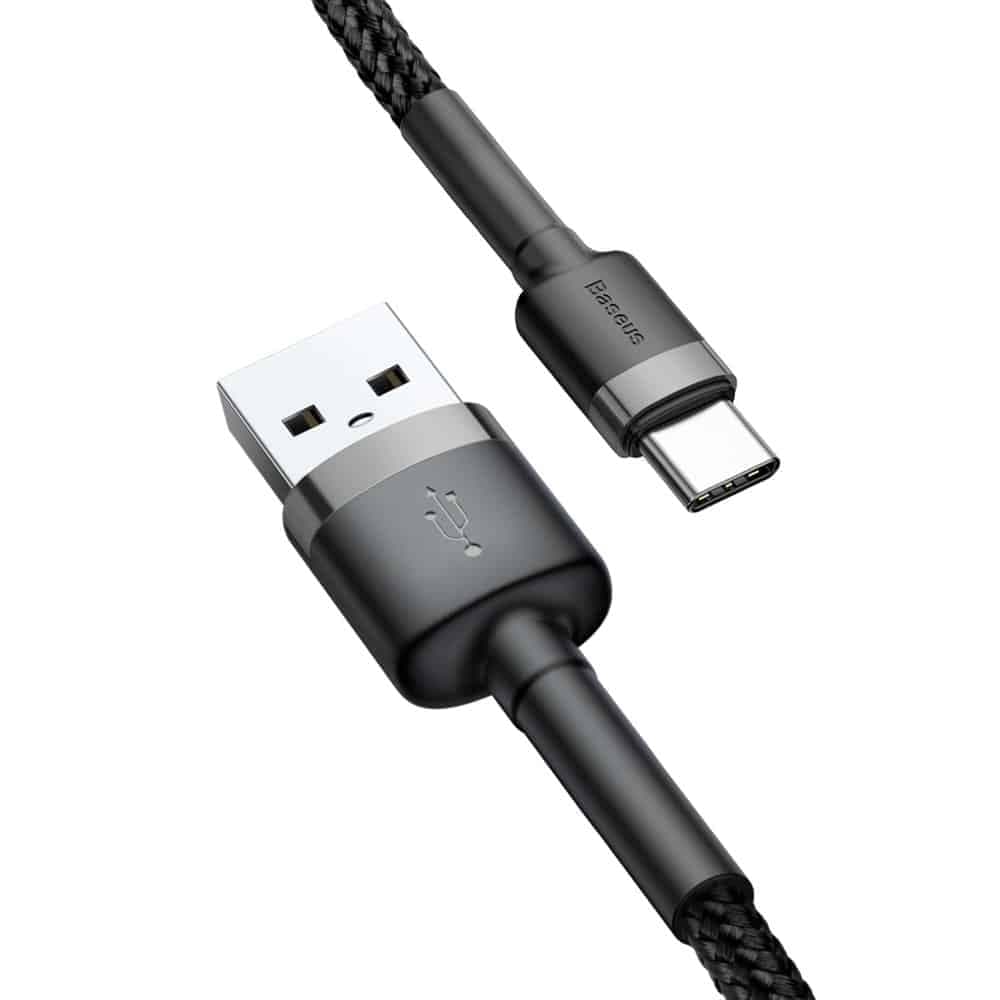 Baseus Cafule USB Type-C Καλώδιο 3m (Γκρί/Μαύρο) 5