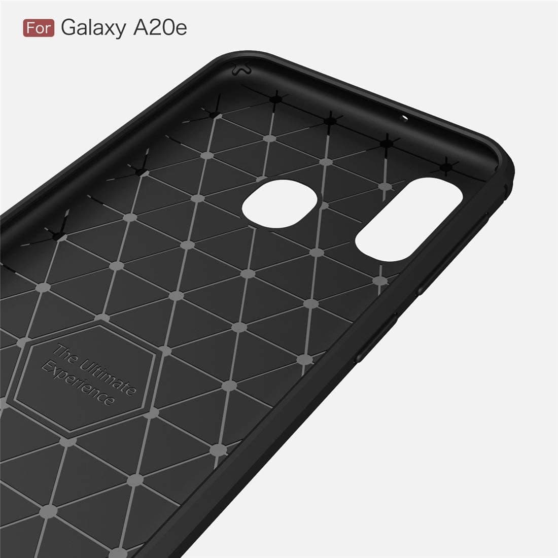 Techsuit Carbon Silicone - θήκη για Samsung Galaxy A20e - Μαύρο 2