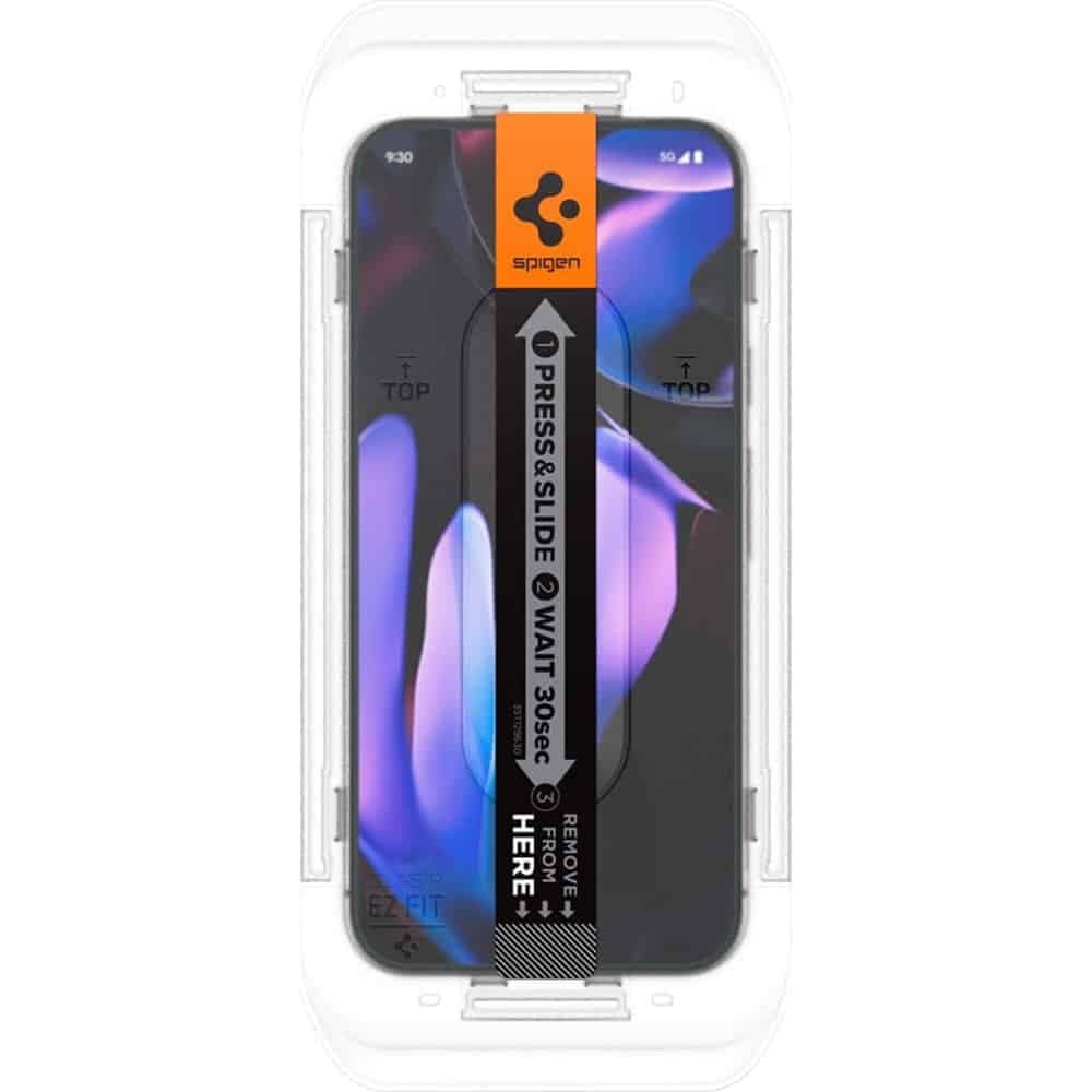 Spigen γυαλί προστασίας Glas.TR "EZ Fit" 2-pack για Google Pixel 9 Pro XL διαφανές 6