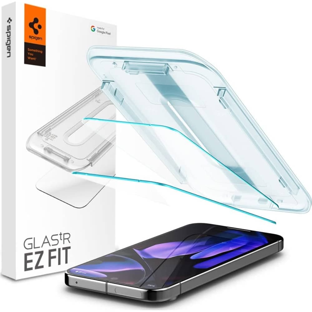 Spigen γυαλί προστασίας Glas.TR "EZ Fit" 2-pack για Google Pixel 9 Pro XL διαφανές