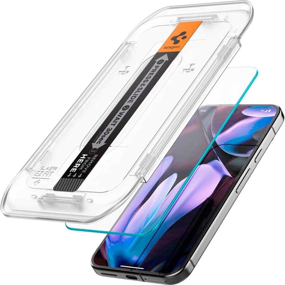 Spigen γυαλί προστασίας Glas.TR "EZ Fit" 2-pack για Google Pixel 9 Pro XL διαφανές 2