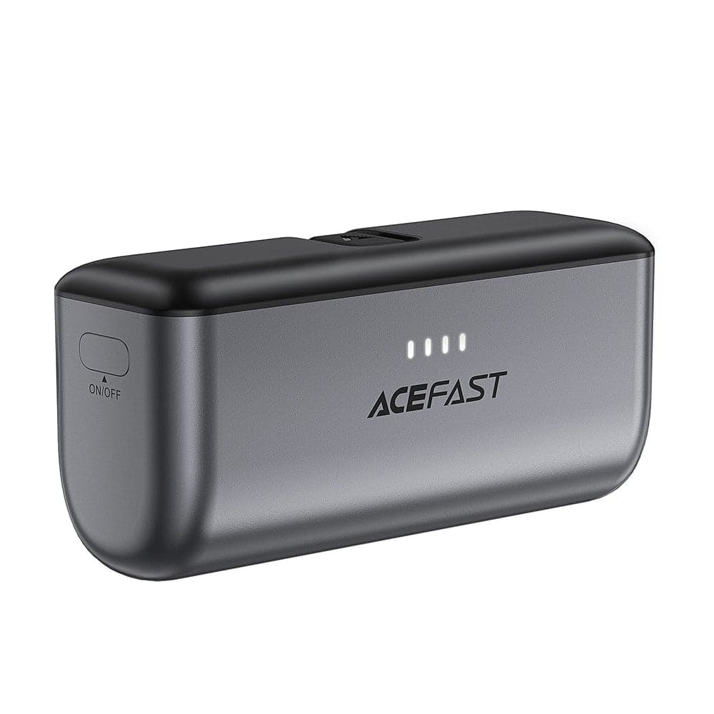 Acefast - Power Bank (m9-5000) - 2x Type-C, Pd20w, 5000mah, Led Indicator, Folding Plug, With Type-C Καλώδιο, 0.3m - Black 3
