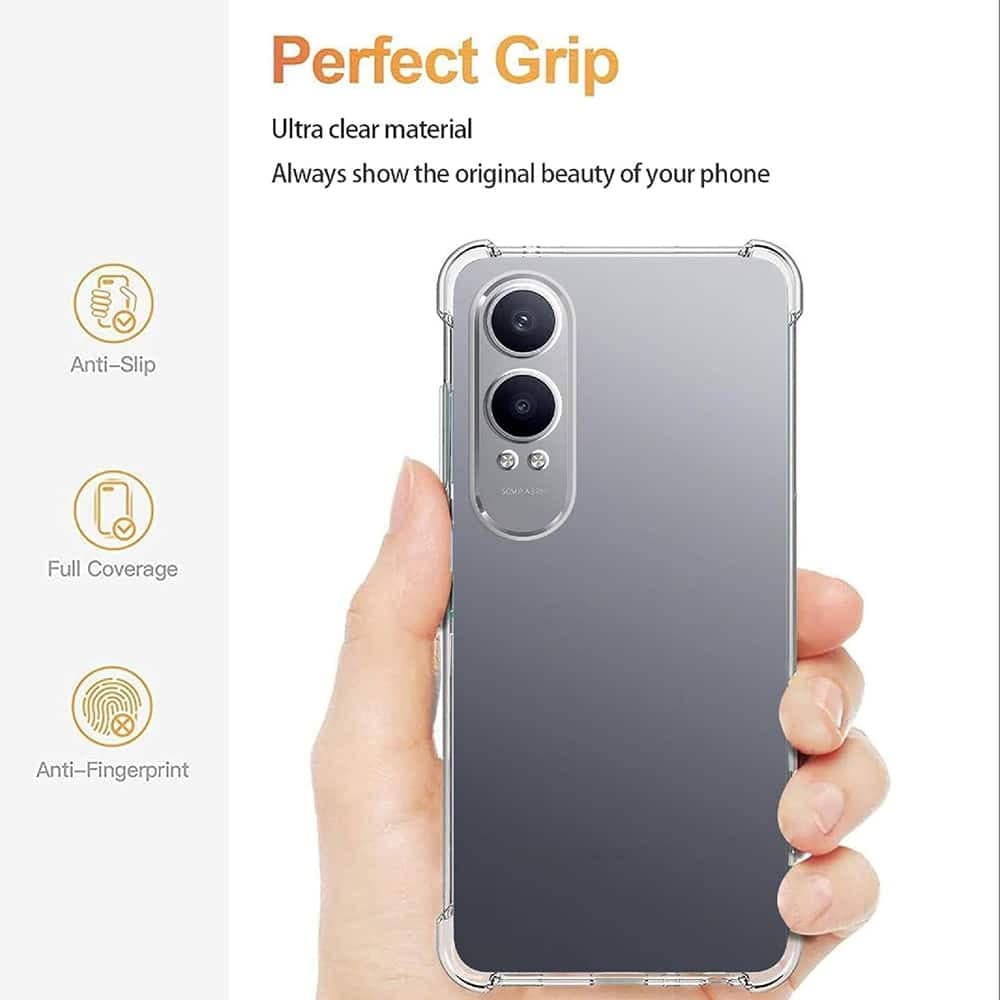 Techsuit Shockproof Clear Silicone - θήκη για Oneplus Nord CE4 Lite - Διάφανο 5