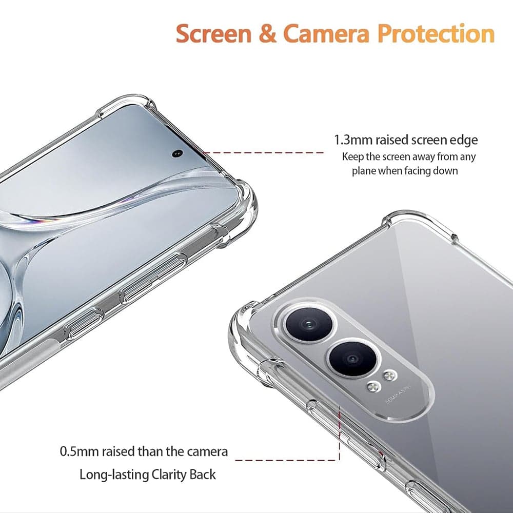 Techsuit Shockproof Clear Silicone - θήκη για Oneplus Nord CE4 Lite - Διάφανο 3