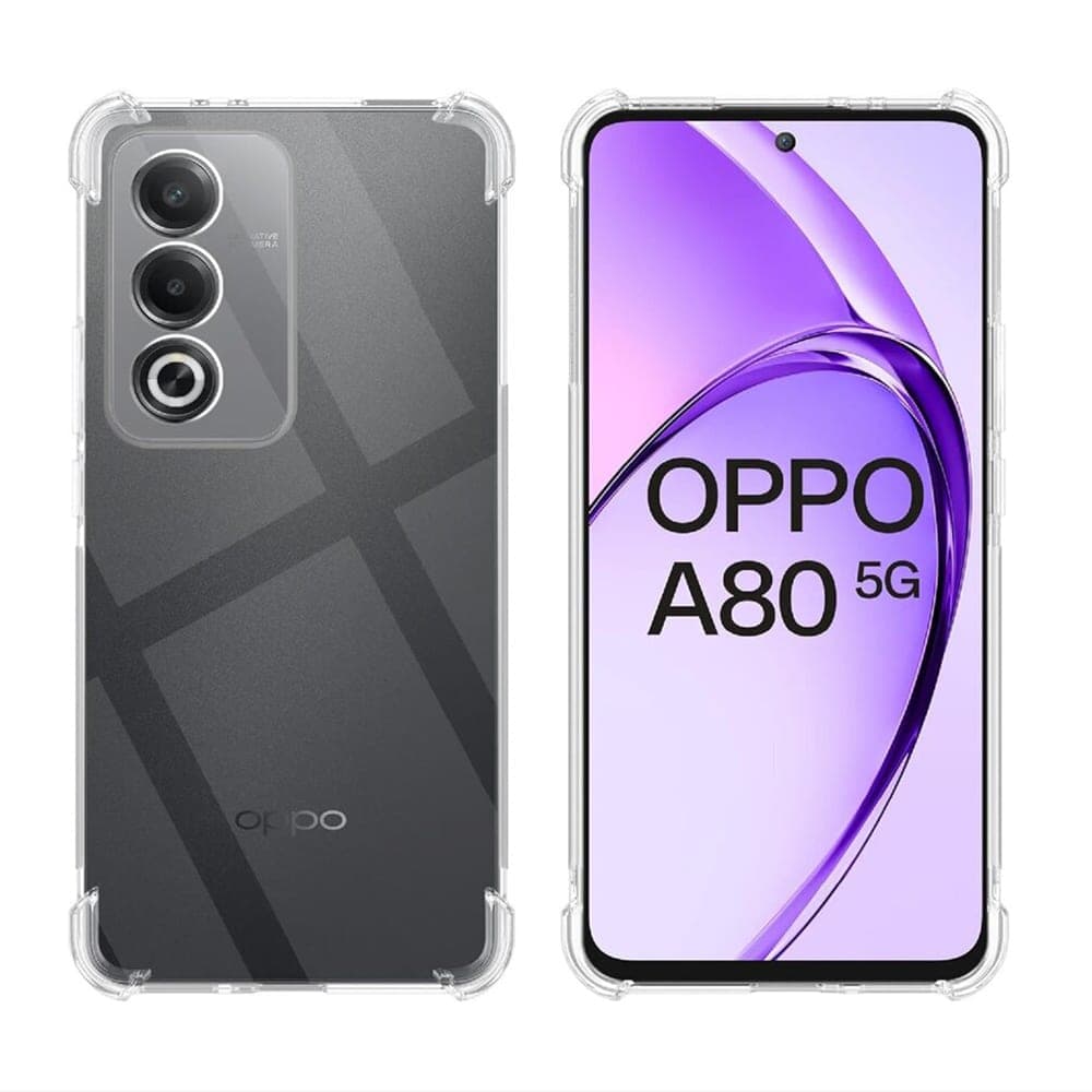 Techsuit Shockproof Clear Silicone - θήκη για Oppo A80 - Διάφανο 2