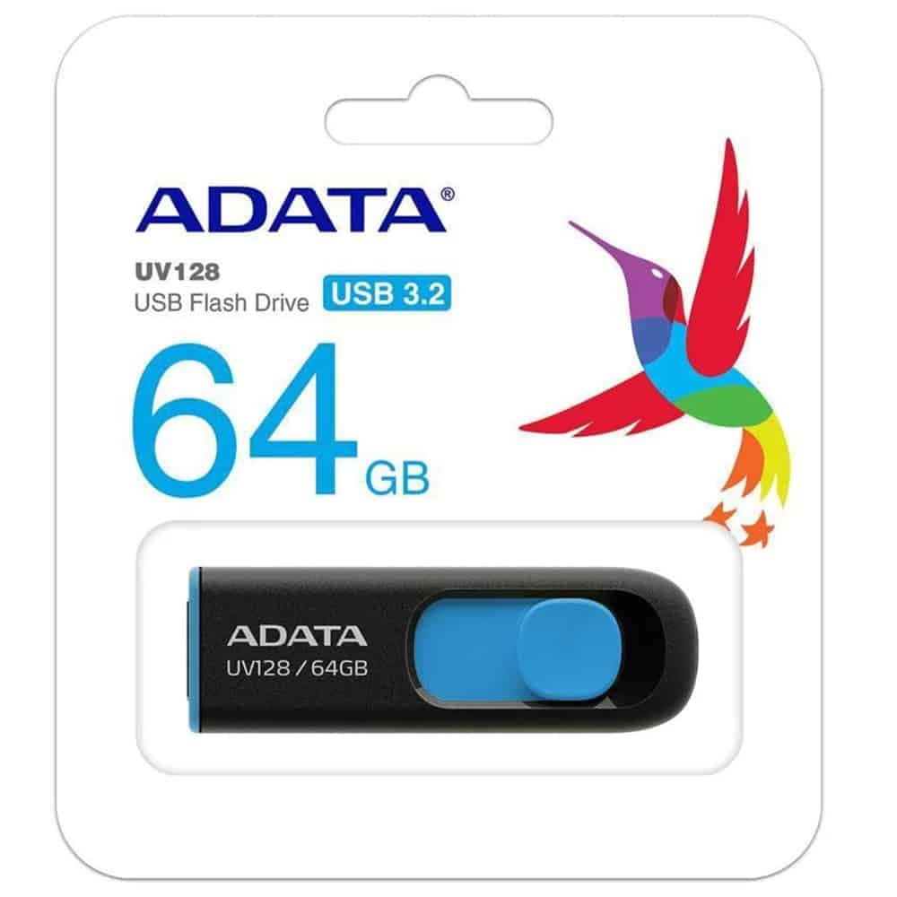 USB-A 3.2 Flashdrive Adata Uv128, 64gb Auv128-64g-Rbe 7