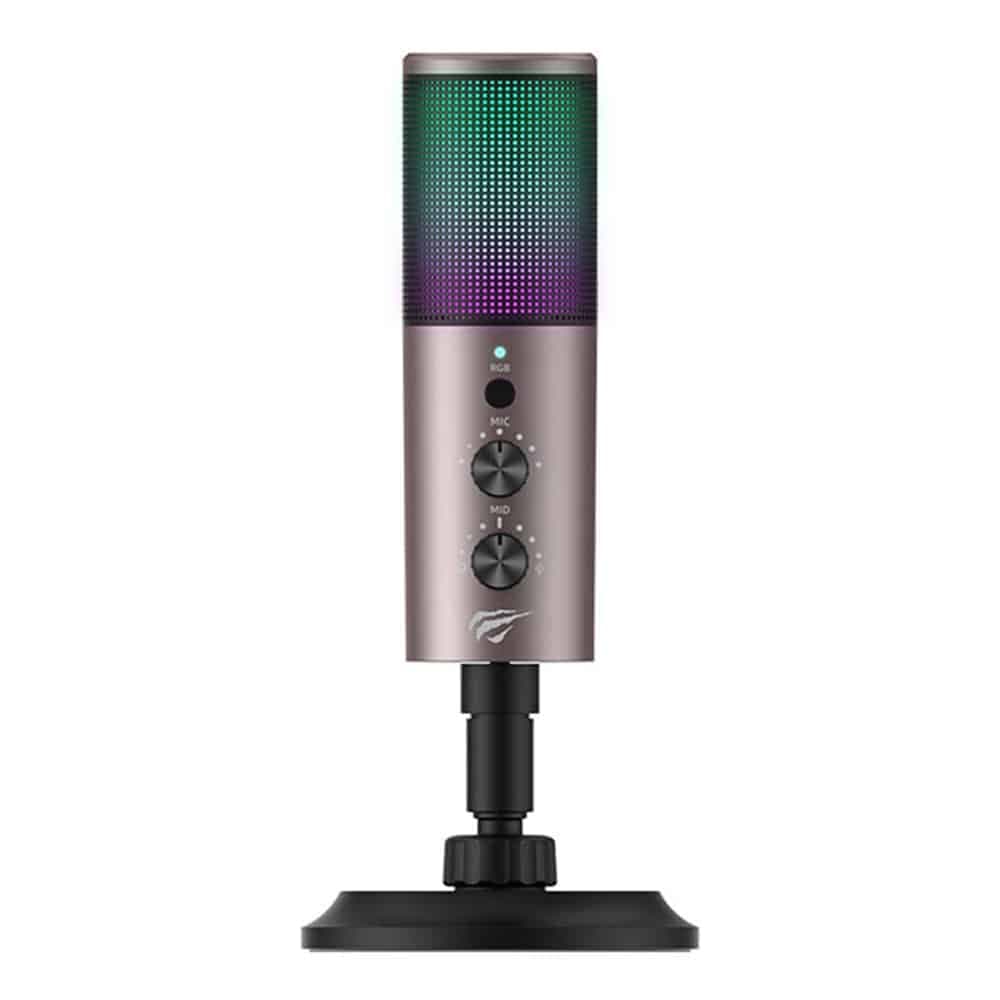 Havit - Gaming Microphone (gk61) - Rgb Lights, Usb-C, 100-18000 Hz - Gray 4