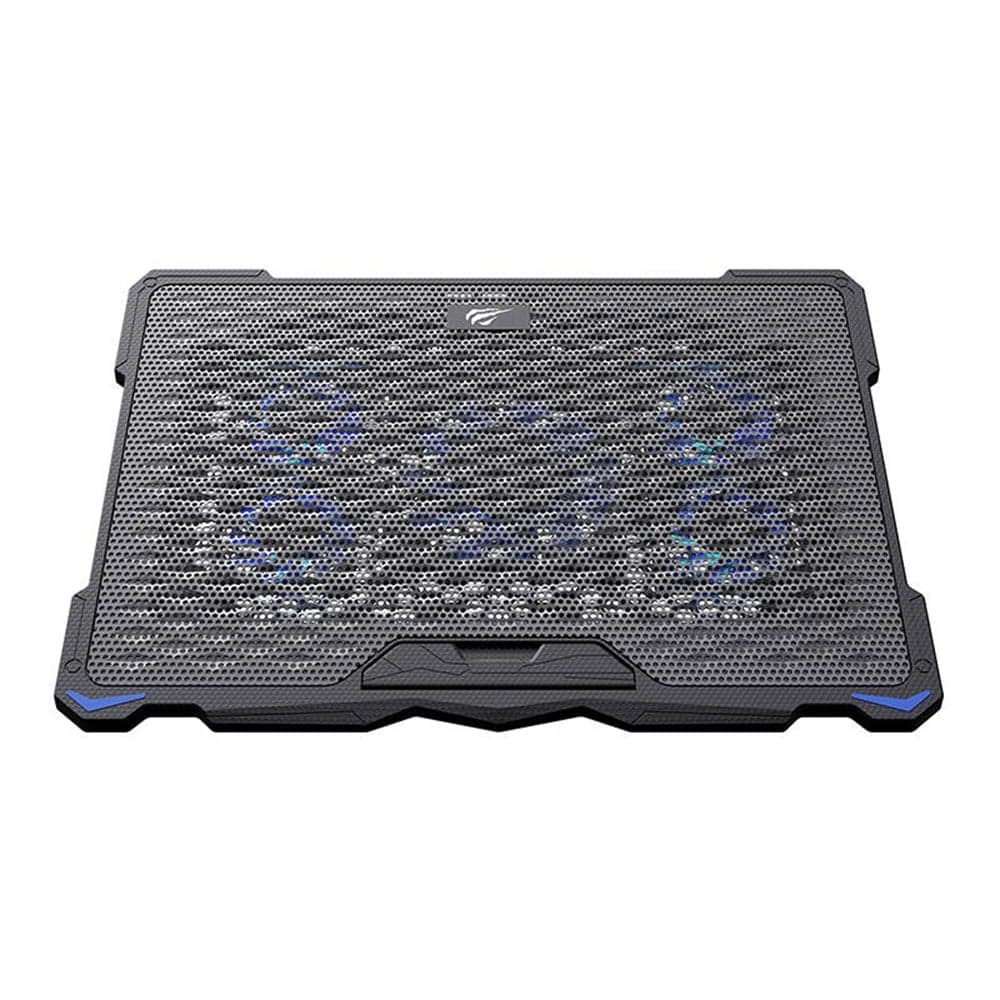 Havit - Cooling Pad (f2076) - For Laptop 17", 2 X Usb, 1200 - 2400rpm, 20db, 5 Fans, Adjustable - Black 2