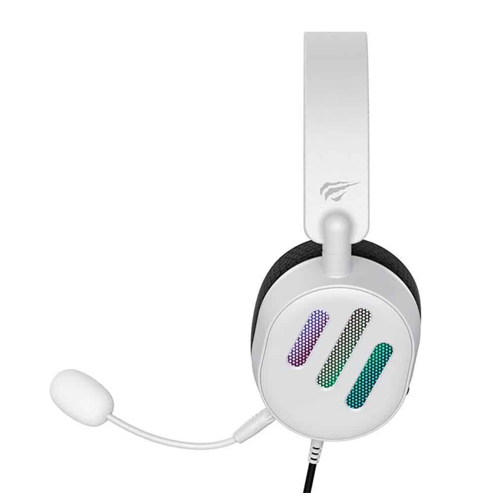 Havit - Wired Gaming Headphones (h2038u) - Usb, Rgb Lights, Microphone, Surround Sound - White 5