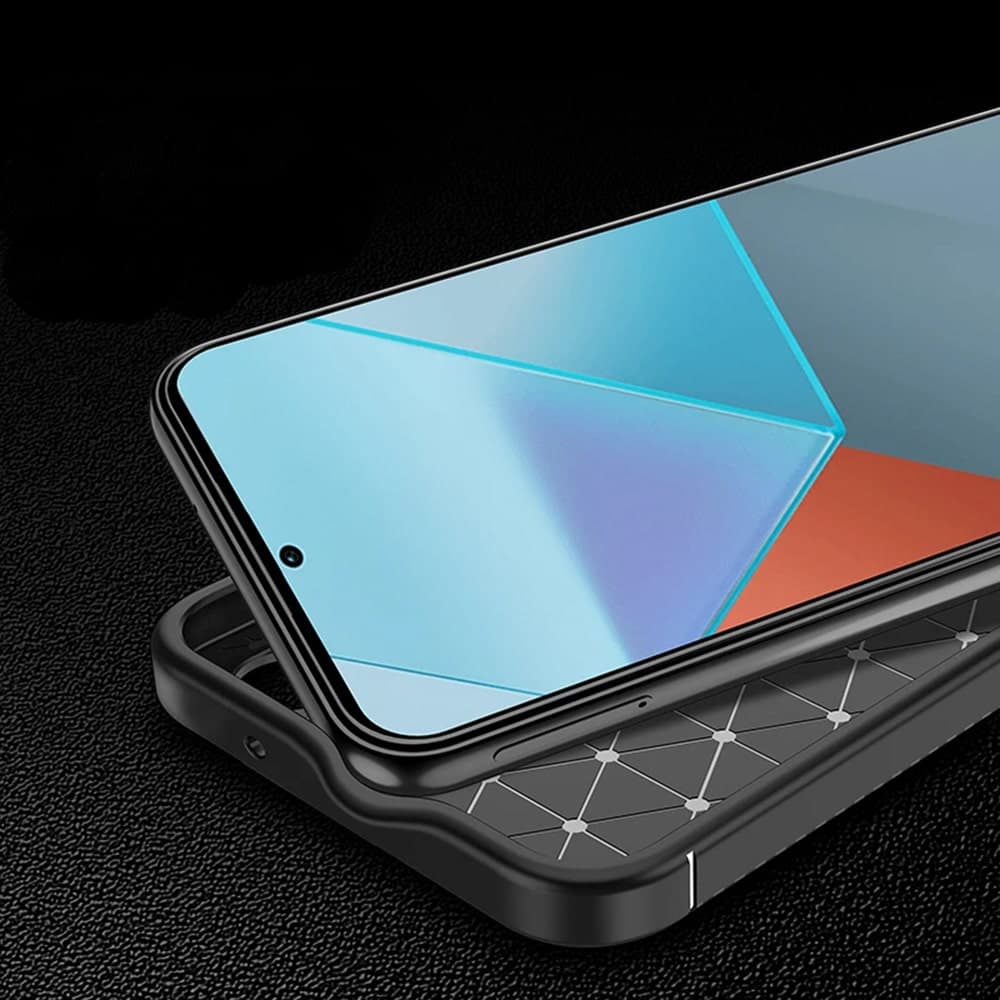 Techsuit CarbonFiber - θήκη για Xiaomi Redmi Note 14 Pro 5G - Μαύρο 2