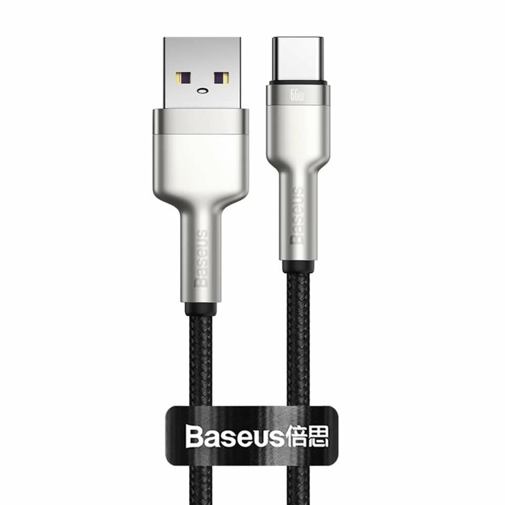 Baseus Καλώδιο USB σε USB-C Cafule, 66W, 1m (Μαύρο) 1