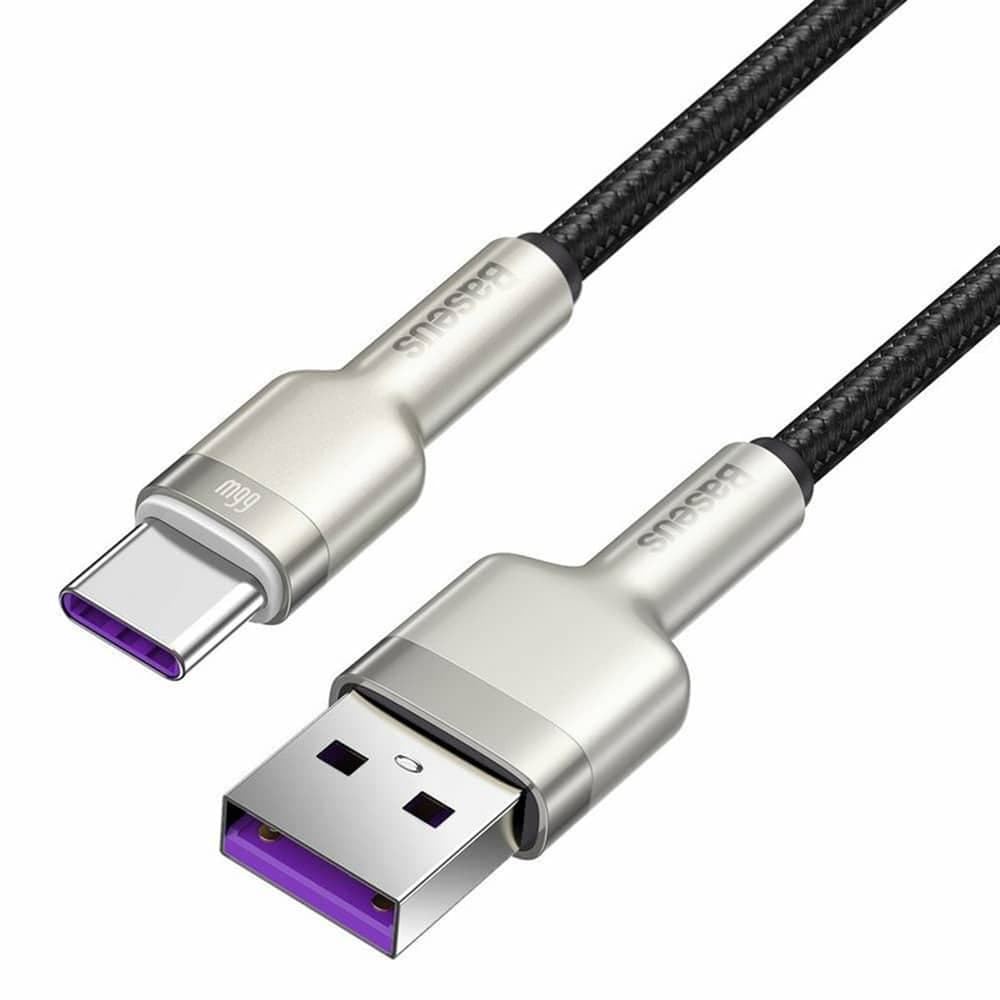 Baseus Καλώδιο USB σε USB-C Cafule, 66W, 1m (Μαύρο) 2