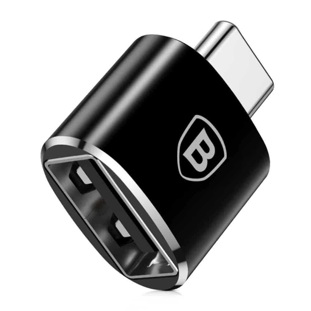 Baseus USB-A σε USB Type-C αντάπτορας OTG (Μαύρο) (CATOTG-01) 3