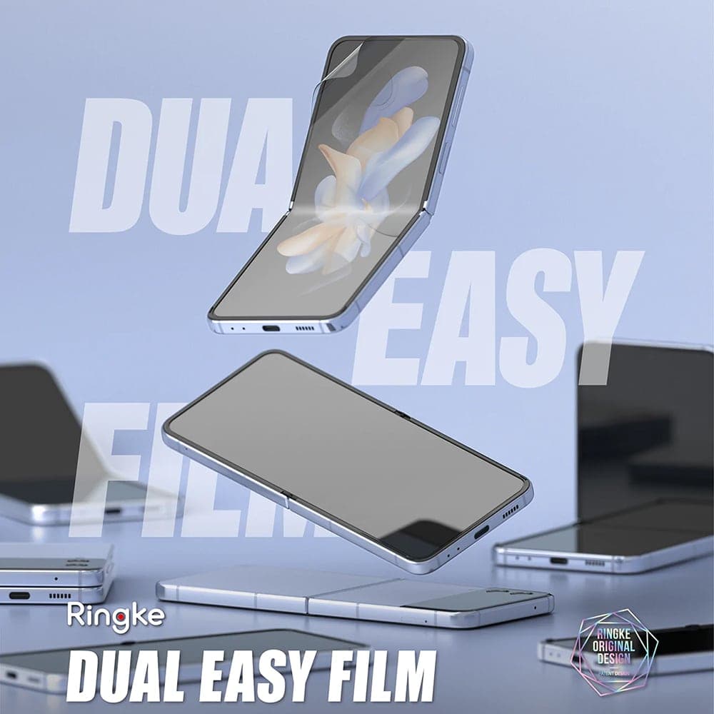 Ringke - Dual Easy Full (2 Pack) - Samsung Galaxy Z Flip4 - Clear 3