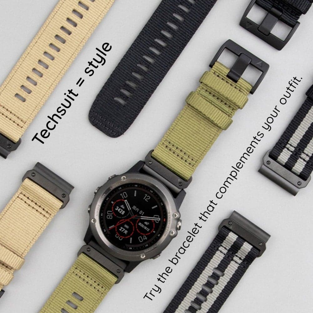 Techsuit - Λουράκι ρολογιού 20mm (W070) - Samsung Galaxy Watch 4/5/Active 2, Huawei Watch GT 3 (42mm)/GT 3 Pro (43mm) - Άνθος πορτοκαλιάς 4