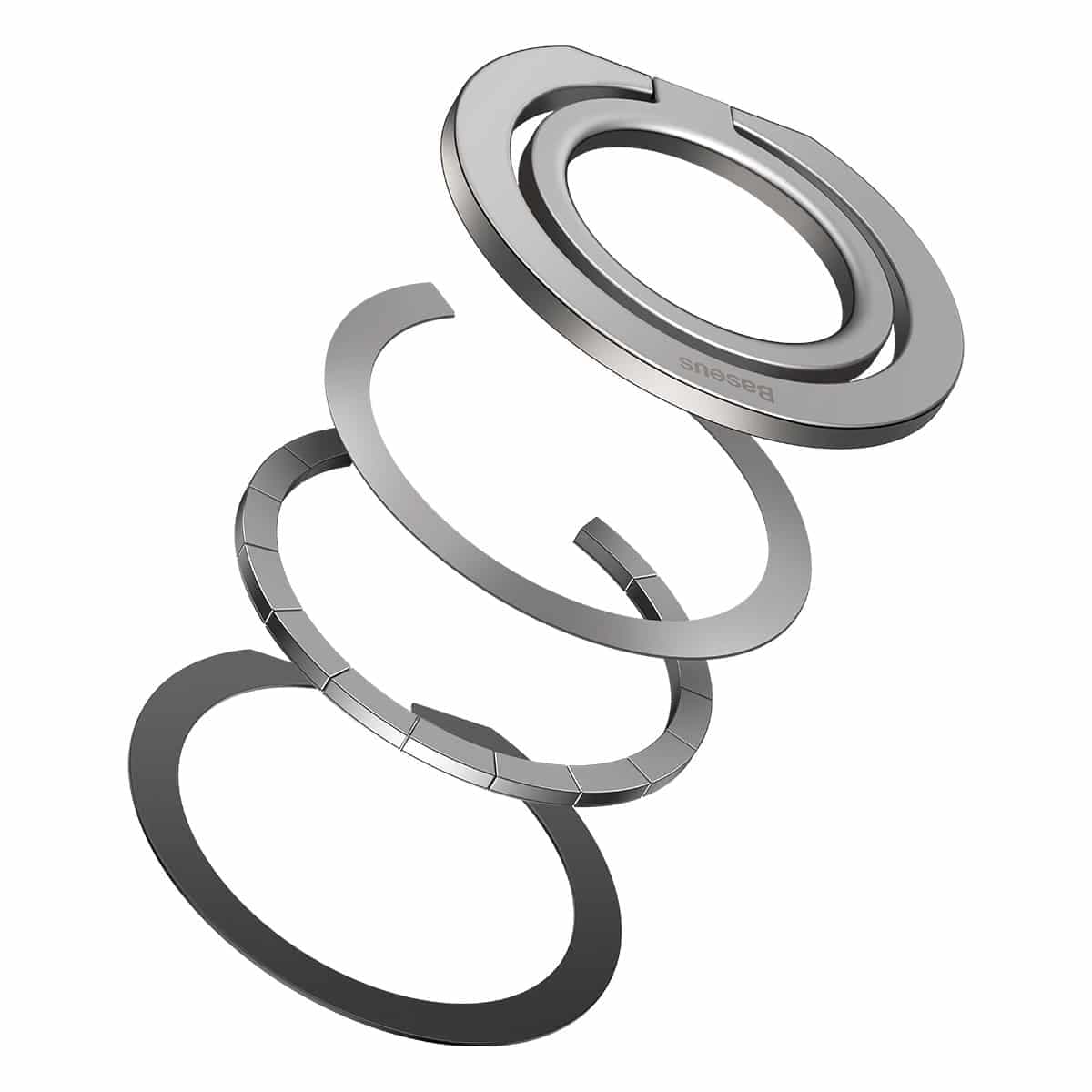 Baseus Halo magnetic ring holder phone stand Ασημένιο (SUCH000012) 4