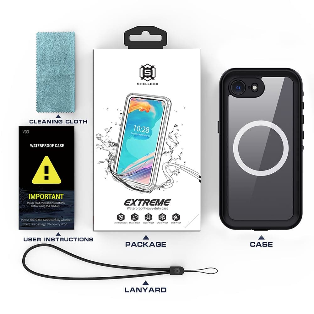 Shellbox - Waterproof Ip68 Case - iPhone 16e - Black 7